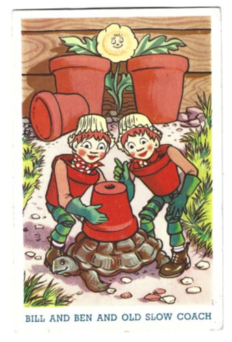 Printed postcard bill and - of,